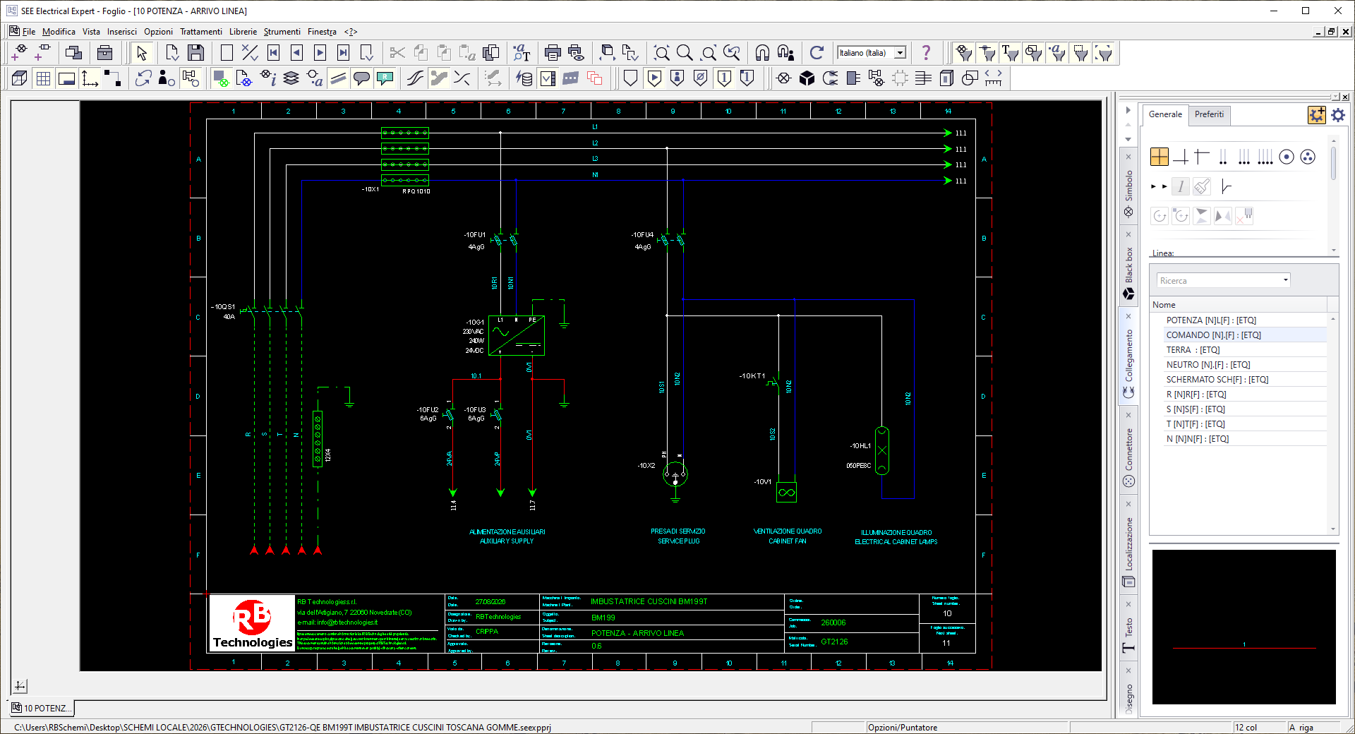 Progettazione CAD elettrica RB Technologies 2