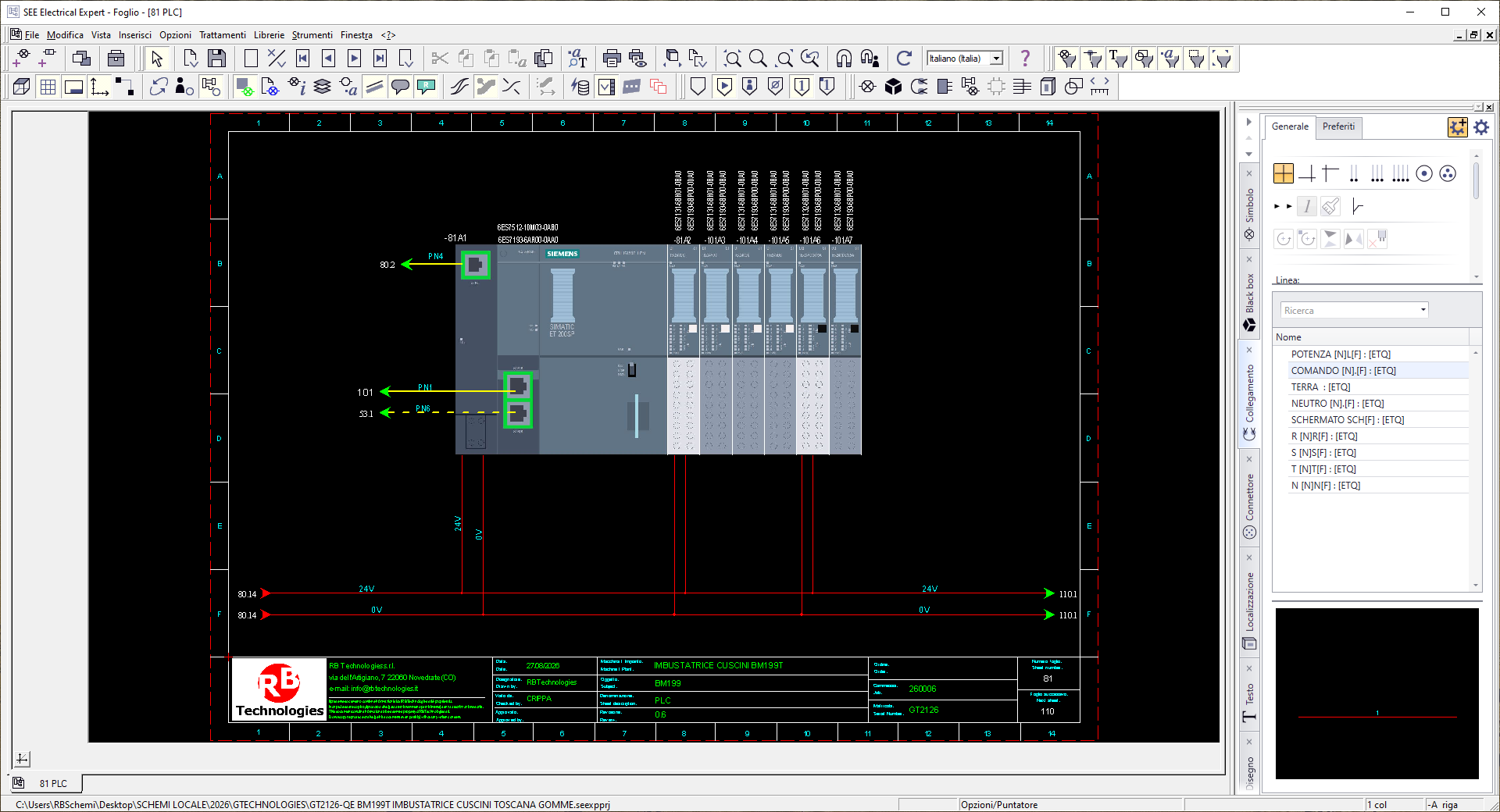 Progettazione CAD elettrica RB Technologies 3
