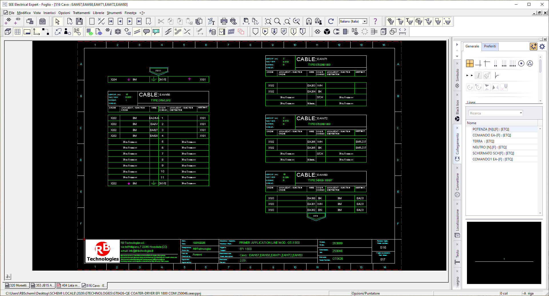 Progettazione CAD elettrica RB Technologies 8